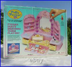 Mini Polly Pocket Pyjama Party Dressing Table Mirror Comb Play Set OVP ...