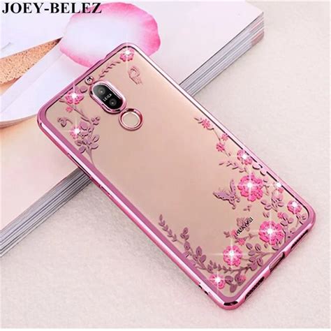 For Huawei Nova 2i/Honor 9i Case Mate 10 lite Luxury Plating TPU silicone Glitter Cover Fundas ...