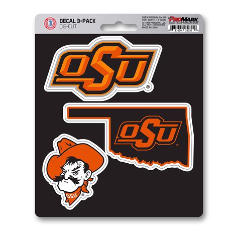 Fanmats | Oklahoma State Cowboys Decal 3-pk