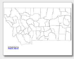 Printable Montana Maps | State Outline, County, Cities