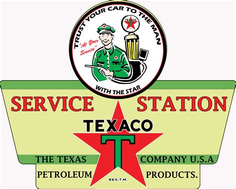 Texaco Service Station Metal Sign - Etsy