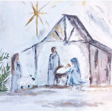 Pin by ~Kelly Acker~ on Art-Nativity/Manger Scene | Art, Painting ...