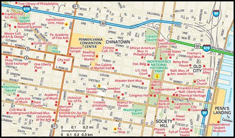 Downtown Philadelphia map - Map of downtown Philadelphia (Pennsylvania ...