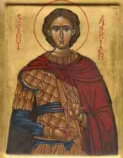 ST.ADRIAN, MARTYR an officer in the Roman army, who, having persecuted the Christians in the ...