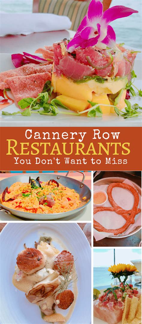 Cannery Row Restaurants You Don't Want to Miss