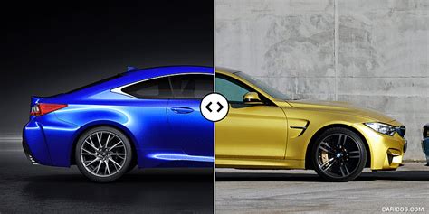 Lexus RC F vs. BMW M4 Coupe: Side - Comparison #3