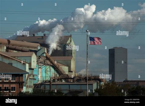 US Steel Gary Works steel mill in Gary Indiana Stock Photo - Alamy