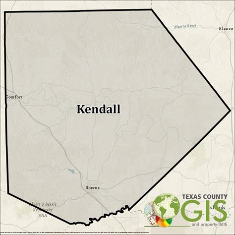 Kendall County GIS Shapefile and Property Data - Texas County GIS Data