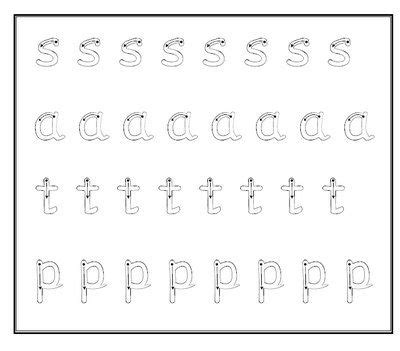 satpin letters for letter formation Jolly Phonics Printable, Jolly Phonics Activities, Phonemic ...