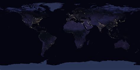 NASA’s new nighttime map of the entire Earth