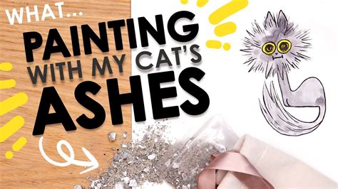 PAINTING with my CAT'S ASHES... 😿 ️ - YouTube