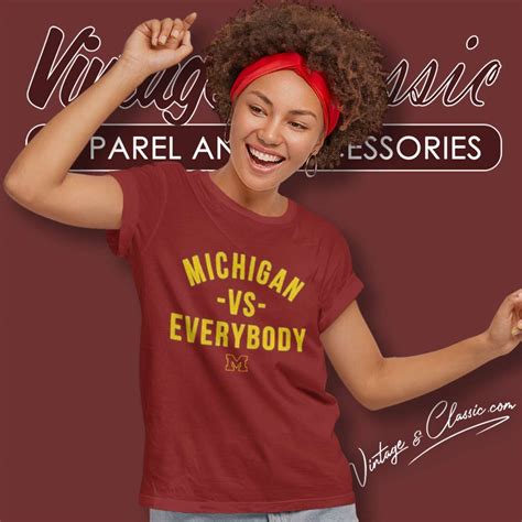 Roman Wilson Michigan Vs Everybody Shirt - Vintagenclassic Tee