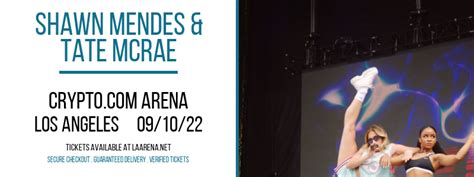 Shawn Mendes & Tate McRae [CANCELLED] Tickets | 10th September | Crypto.com Arena