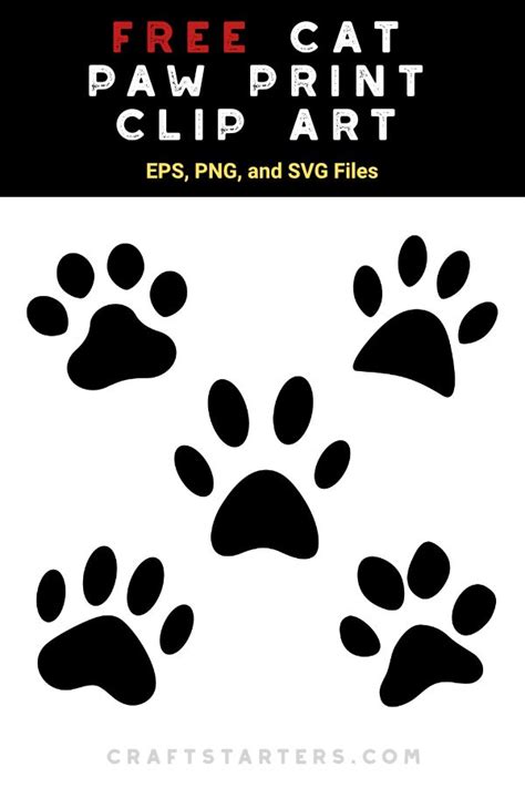 Free Cat Paw Svg File 687 SVG PNG EPS DXF File