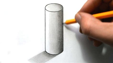 How to Draw a Cylinder - YouTube