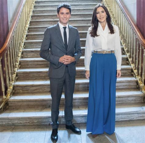 Crown Princess Mary received French Education Minister Gabriel Attal