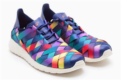 Nike Rainbow: Nike Woven Shoes Roshe Rainbow Sneakers For Men Women