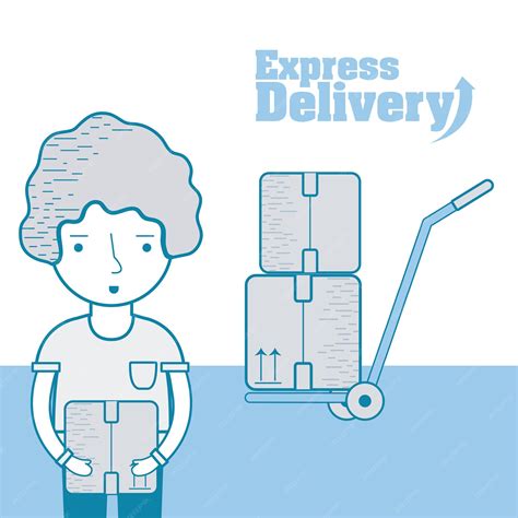 Premium Vector | Express delivery cartoon