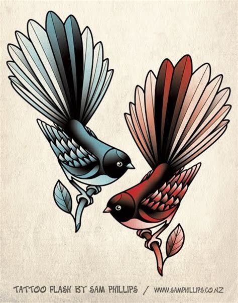 Sams Blog: Fantail Bird Tattoos