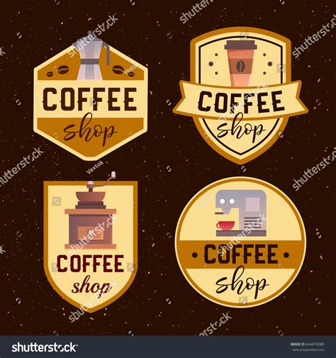 Coffee Shop Logo Design Template Retro Stock Vector (Royalty Free) 644676085 | Shutterstock