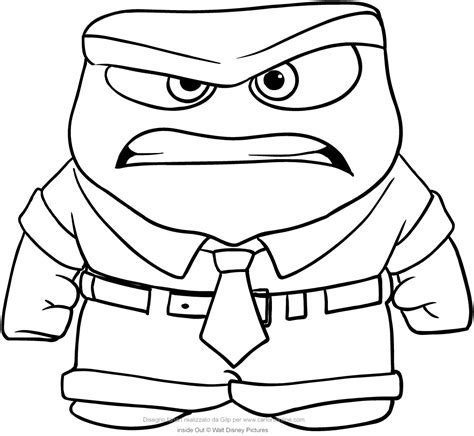 Anger (Inside Out) coloring pages