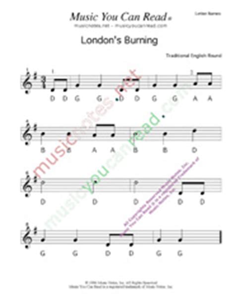 "London's Burning," Traditional English Round/Canon, Lyrics, "London's ...