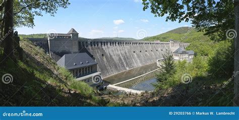 The Great Edersee Dam, Germany (Panorama) Stock Photo - Image of architecture, power: 29203766