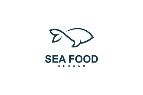 seafood logo template design vector icon illustration 3694692 Vector Art at Vecteezy