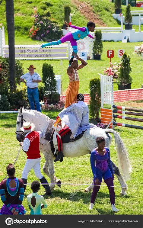 Equestrian Show Jumping and Horse Riding display – Stock Editorial Photo © SunshineSeeds #248555748