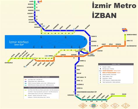 Izmir Metro Map