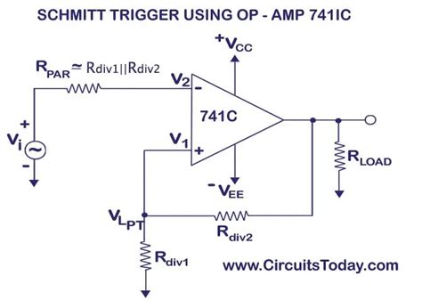 Schmitt Trigger Circuit Diagram Using Op Amp - Circuit Diagram