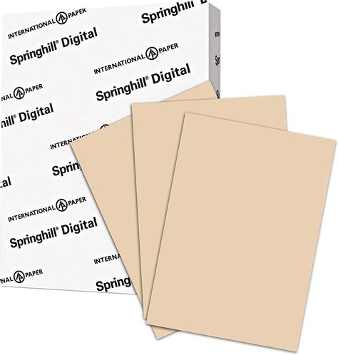 Amazon.com: Springhill Colored Printer Paper, Tan Paper, 24lb Copy Paper, 11x17 Ledger Paper, 1 ...