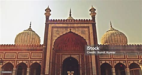 Architecture Of Jama Masjid Delhi India Stock Photo - Download Image Now - Architecture ...