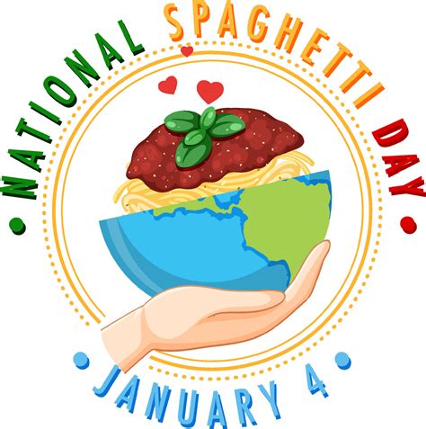 National Spaghetti Day Banner Design 14000036 Vector Art at Vecteezy