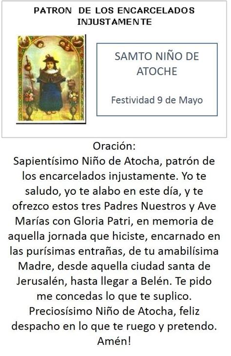 Oracion Al Santo Niño De Atocha Para Proteccion - Niños Relacionados