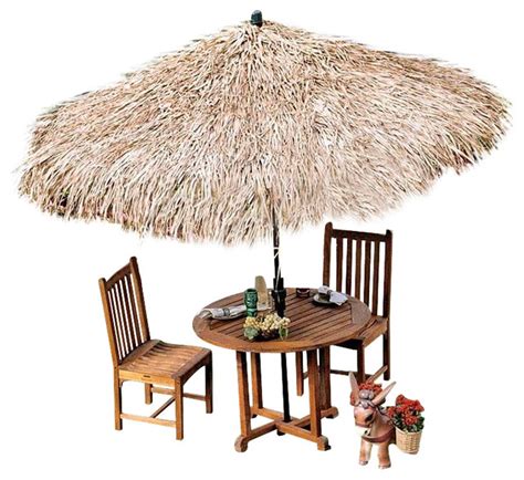 Tropical Thatch Umbrella Cover - Tropical - Outdoor Umbrellas - by XoticBrands Home Decor