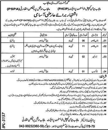 Temporary Basis Government Jobs in Punjab • Galaxy World