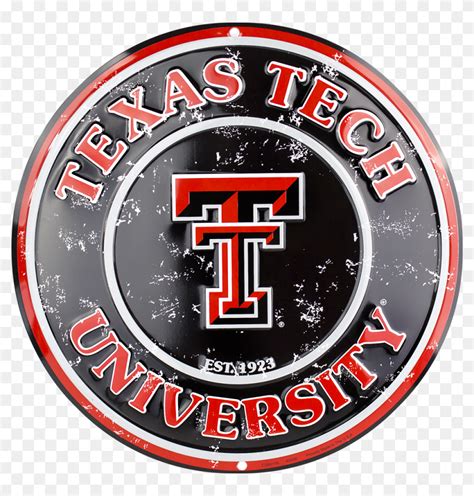 Texas Tech Red Raiders Circle Sign - Texas Tech University, HD Png ...