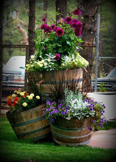 Wine Barrel Garden Ideas - Image to u