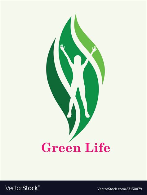 Green life logo Royalty Free Vector Image - VectorStock