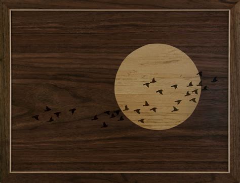 Songbird Migration | Craig Altobello - Marquetry - fine crafted art in wood