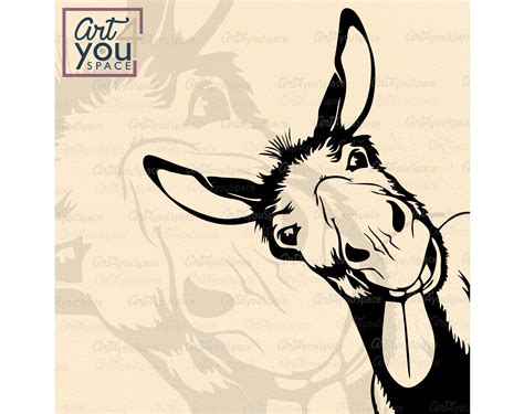 Donkey Svg Files for Cricut Funny Farm Animal Clipart - Etsy