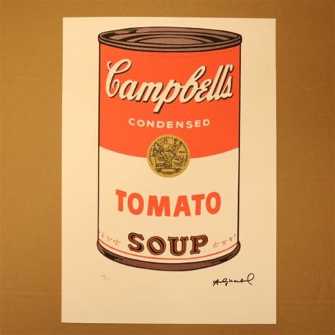 Andy Warhol "Campbell's" Signed Limited Edition - CharityStars