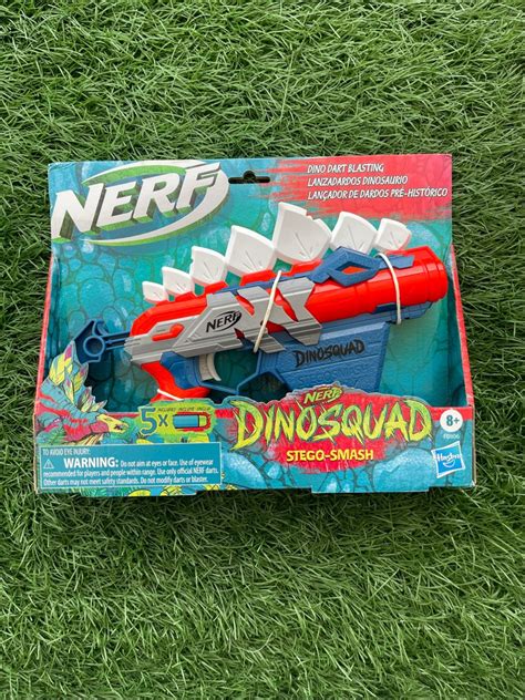 Nerf Dino Squad StegoSmash Stego Smash Dart Blaster, Toys ...