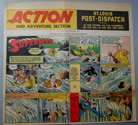 Pop Culture Safari!: Vintage Sunday Superman comic strips from the St. Louis Dispatch