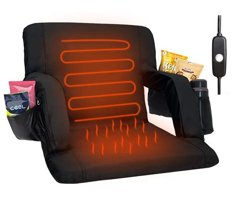 Buy Double Heated Portable Reclining Bleachers Back Chair, Stadium Seats with Heated Back and ...