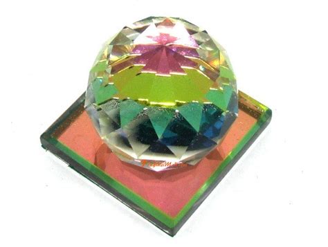 Rainbow Color Faceted Crystal Ball :: Feng Shui Product