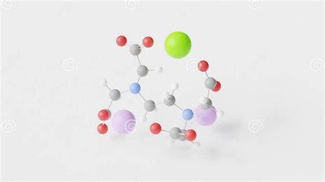 Sodium Calcium Edetate Molecule 3d, Molecular Structure, Ball and Stick Model, Structural ...