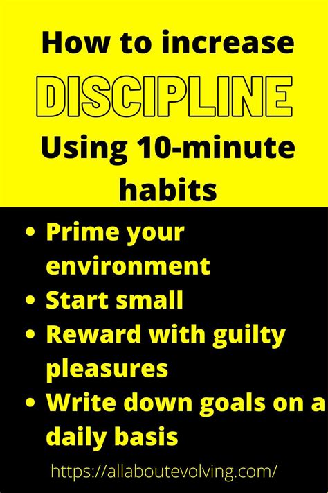 How to increase discipline using powerful 10-minute habits in 2021 | Discipline, Science ...