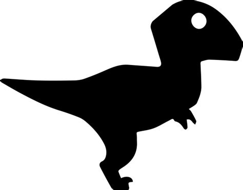 Chibi Velociraptor Silhouette Free Stock Photo - Public Domain Pictures